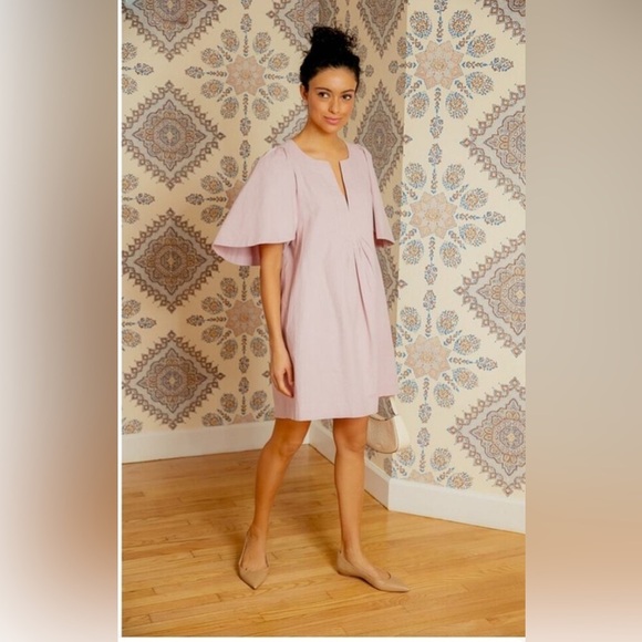 Pomander Place Tuckernuck Orchid Pink Finley Flutter Sleeve Dress Women's Size M - Picture 1 of 6